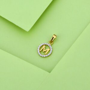 22kt Gold Classic Letter Design Pendant LP19