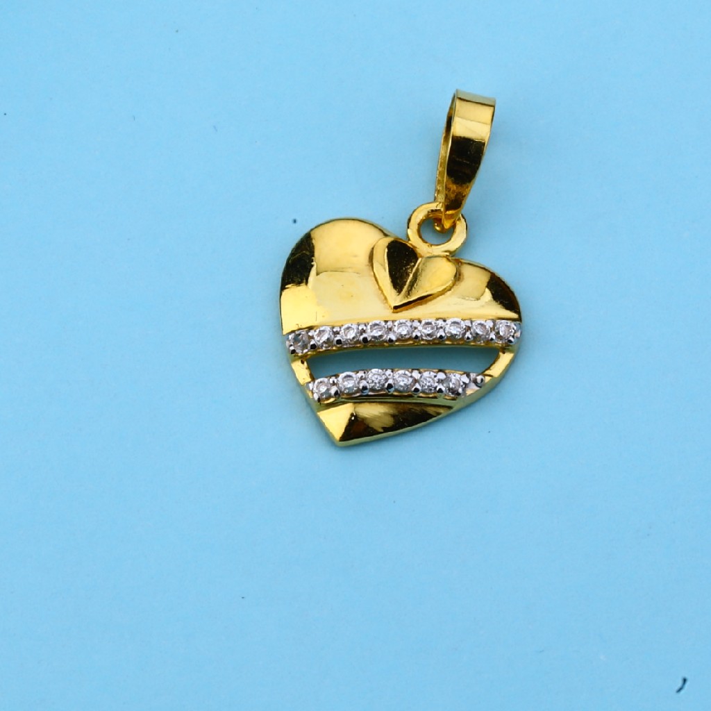 916 Gold cz Hallmark Pendant LFP41