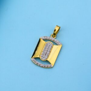 22ct Gold Cz Fancy Pendant LFP59