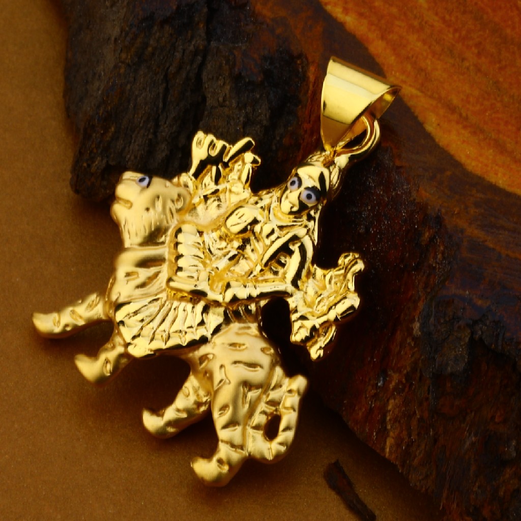 18kt Gold Designer Mens Pendant HLP114