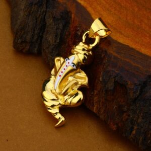 18kt Exclusive Gold Hollow Mens Pendant HLP116