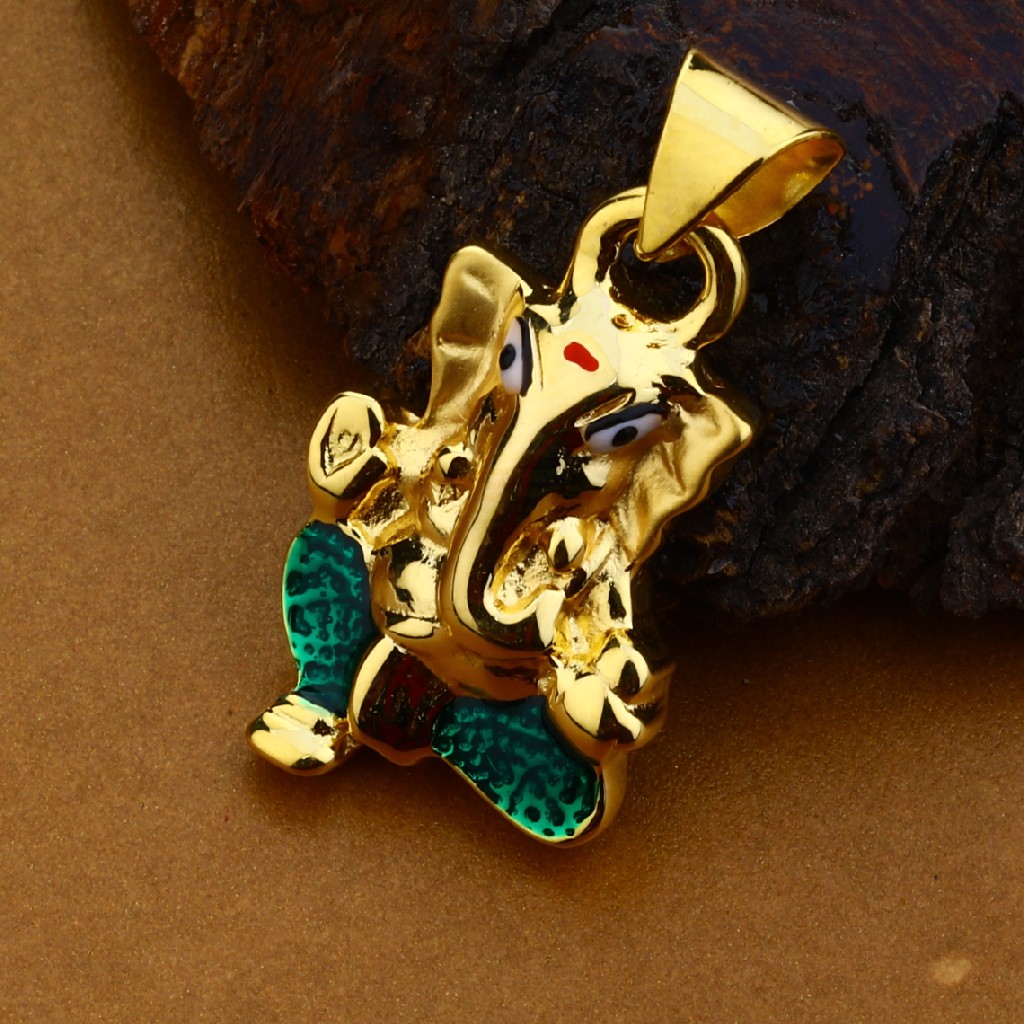 18kt Exclusive Mens Classic Hollow Pendant HLP126