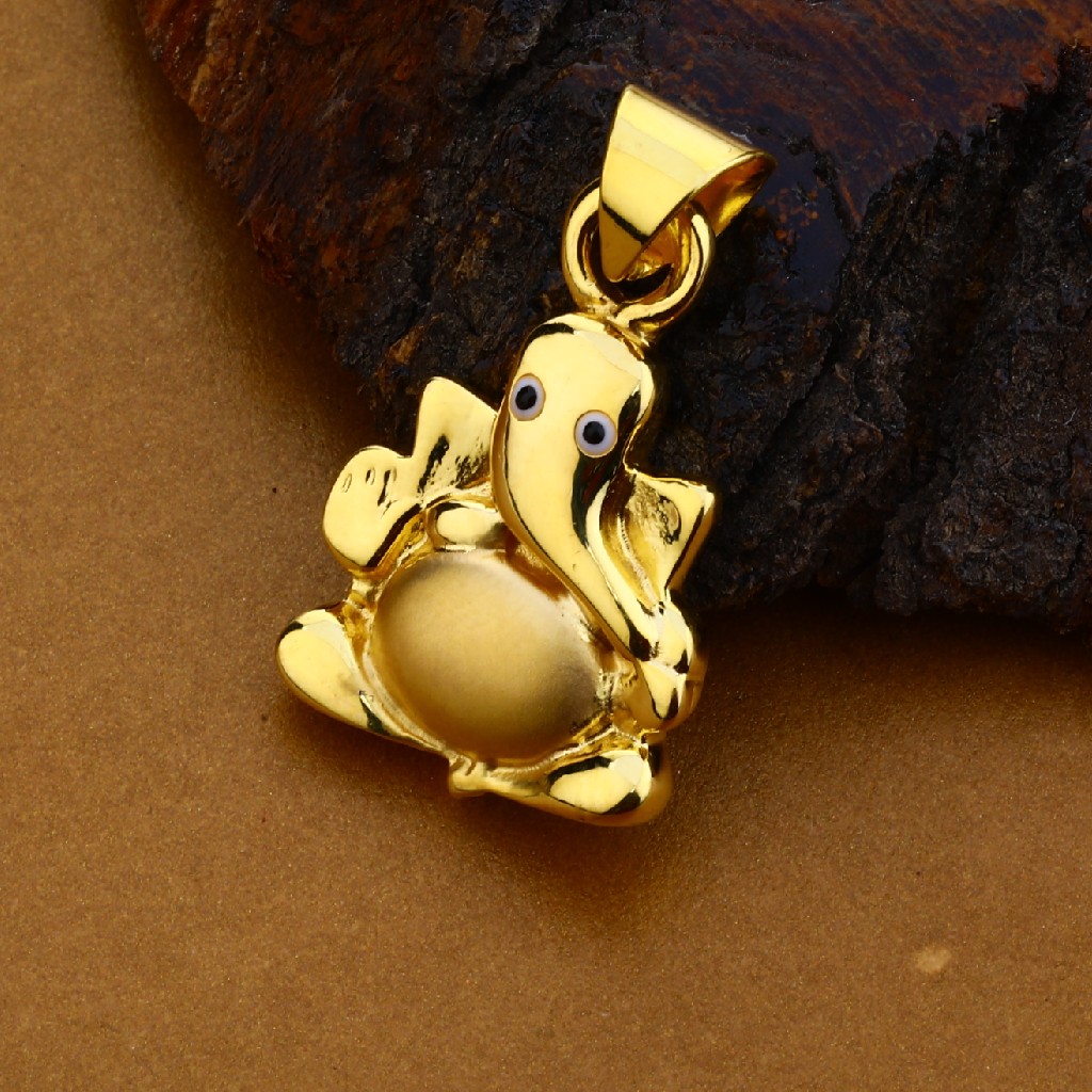 18kt Gold Ganpati Pendant HLP133
