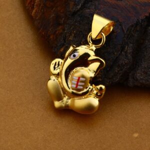 18kt Mens Hollow Pendant  HLP136