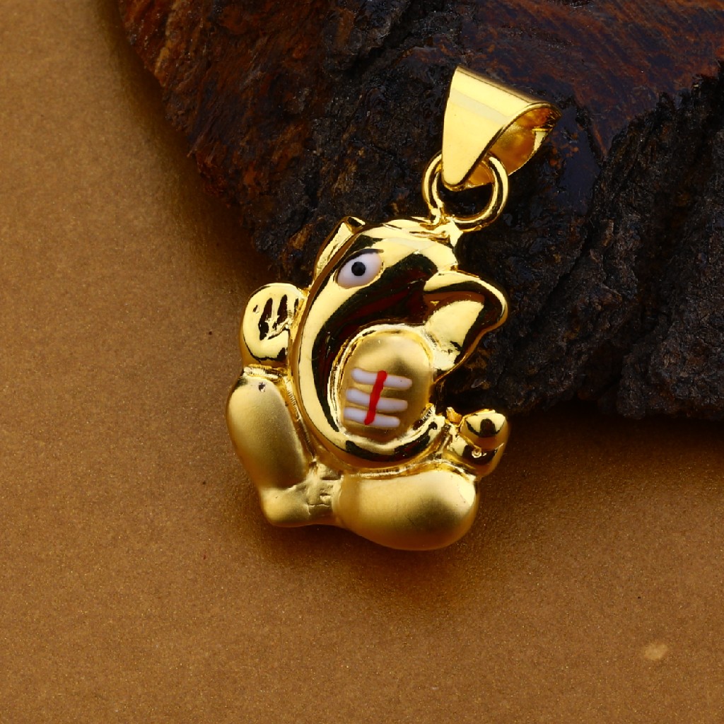 18kt Mens Hollow Pendant  HLP136