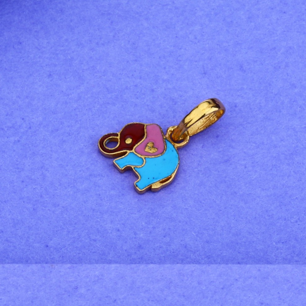 916 Elephant Design Gold Pendant KP02