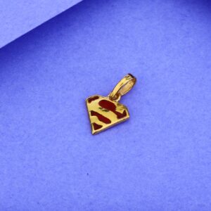 916 Kids Superman Design Pendant KP19
