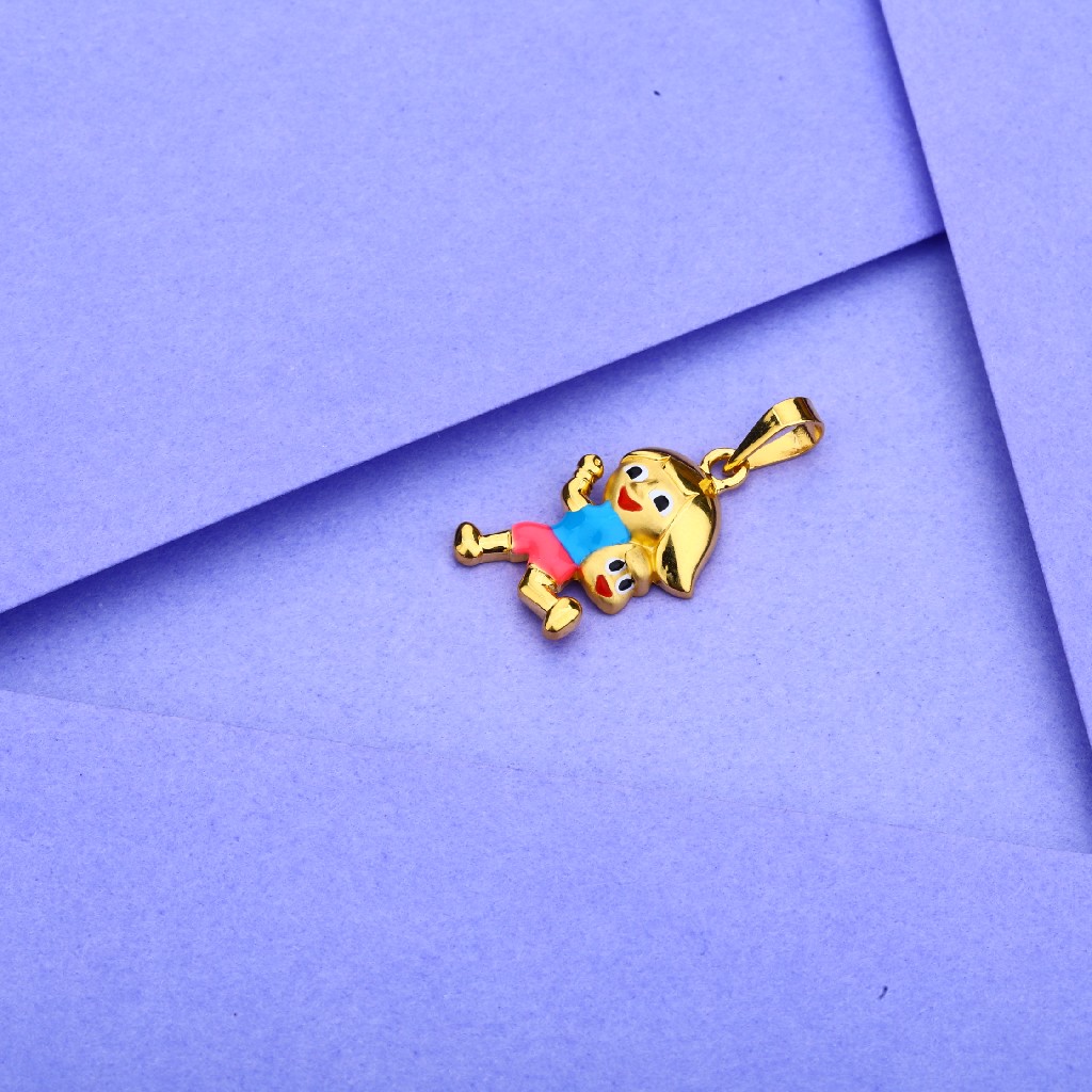 916 Exclusive Gold Barbie Pendant KP34