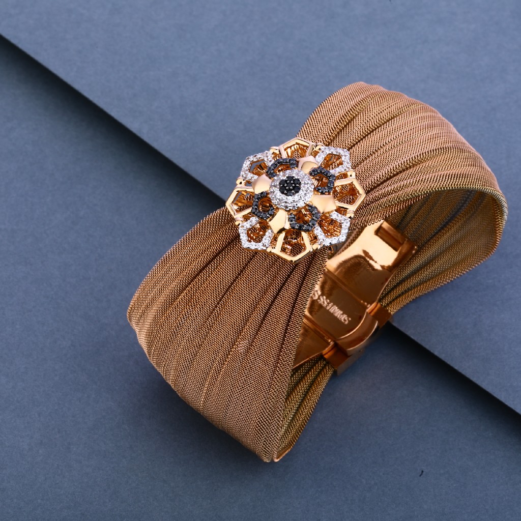 18kt Rose Gold Hallmark Fancy Kada LLKB17