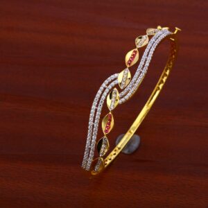 18ct Gold fancy Designer Bracelet Kada LKB70