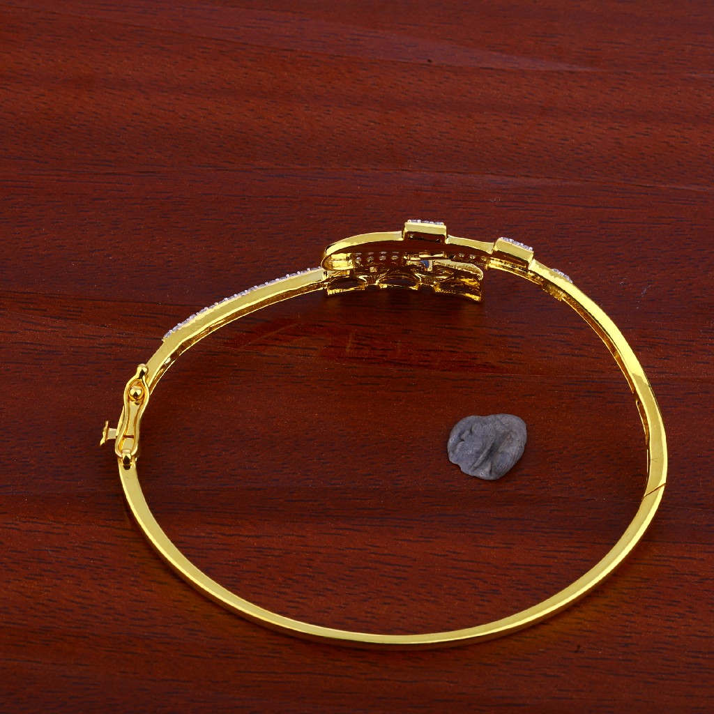 18ct Gold Cz Exclusive Designer Bracelet LKB71 - Image 2