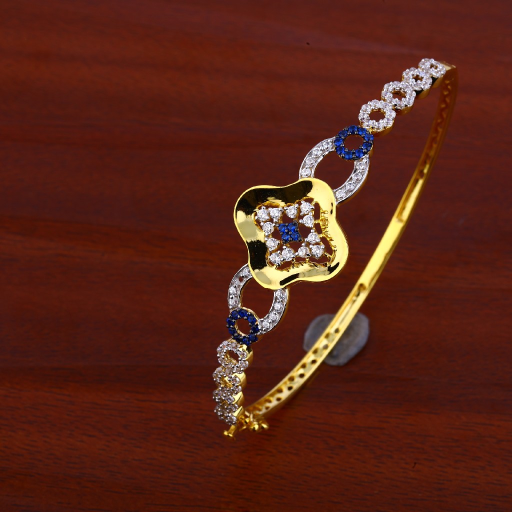 18ct Cz Gold Exclusive Classic Kada LKB75