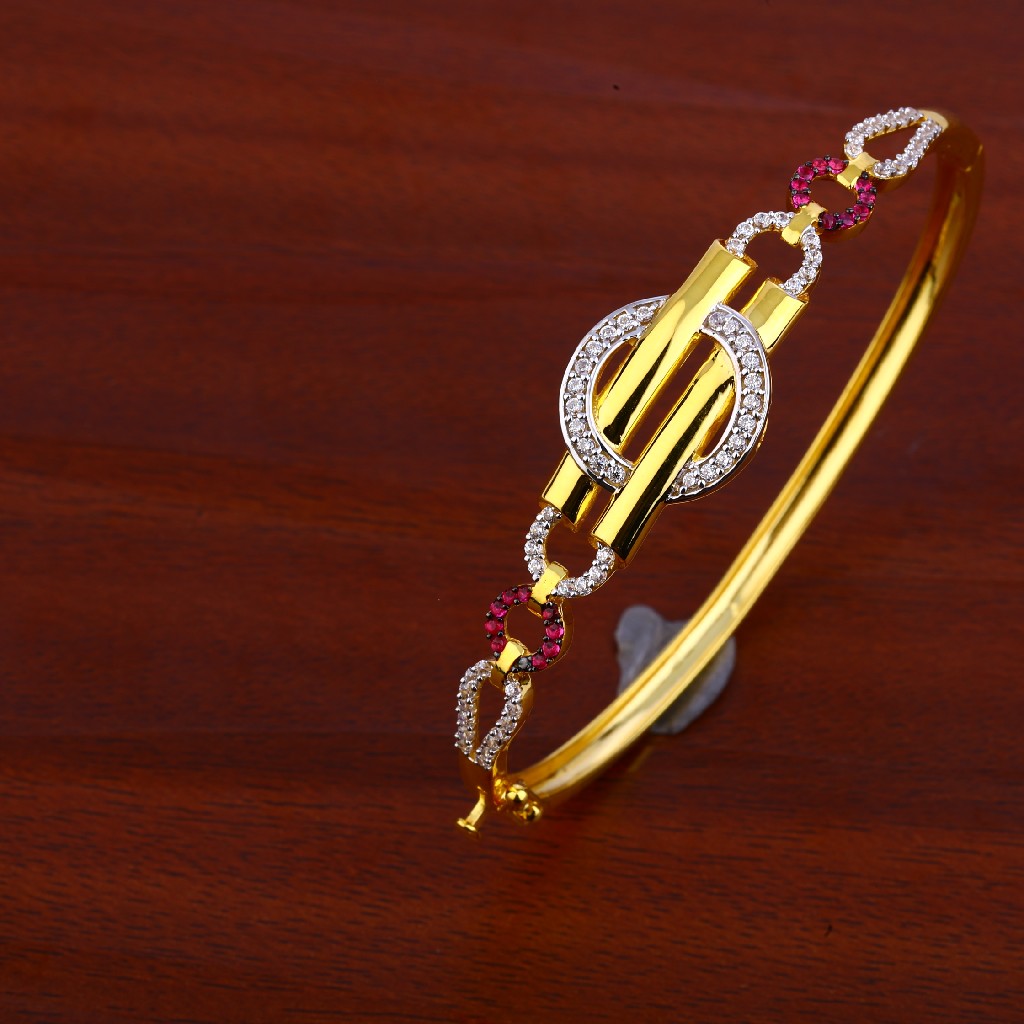 750 Gold Classic Cz Bracelet LKB76