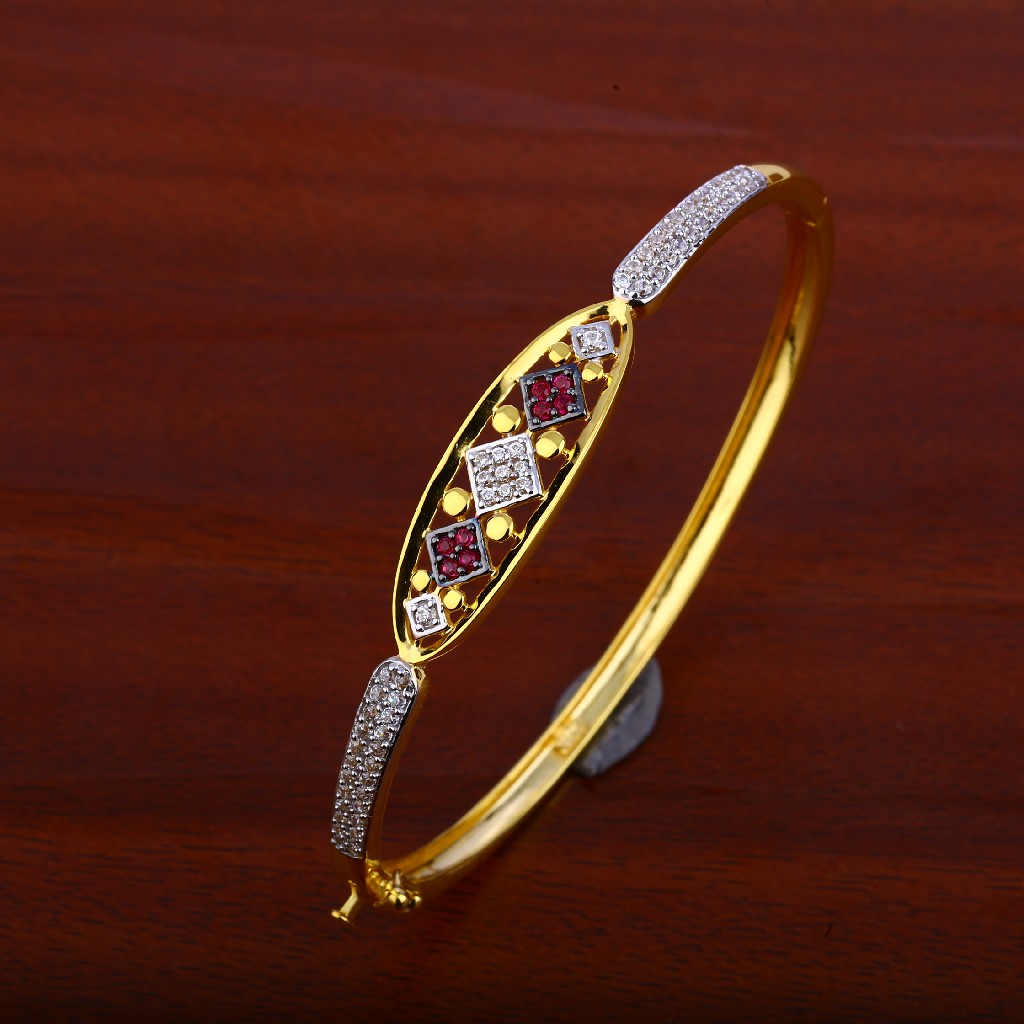 750 Gold color Stone Cz Kada LKB82