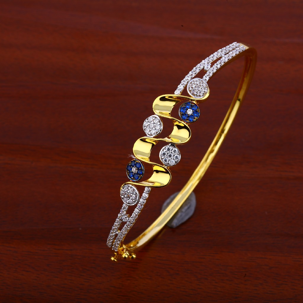 750 Gold Cz Stone Bracelet LKB85