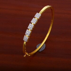 18kt Gold Cz Kada For Ladies LKB88