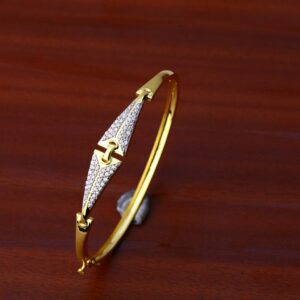 750 Gold Classic Bracelet Kada LKB94