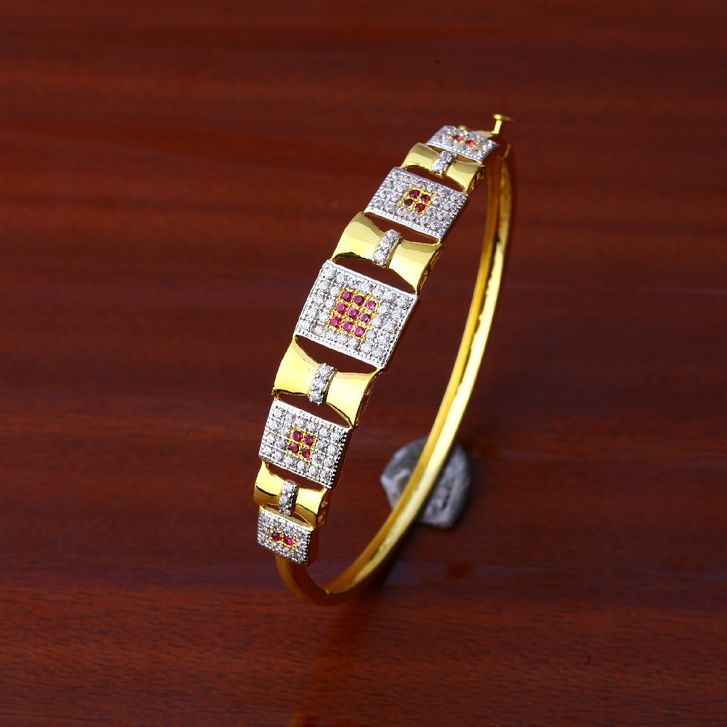 750 Gold Cz Ladies Bracelet LKB102