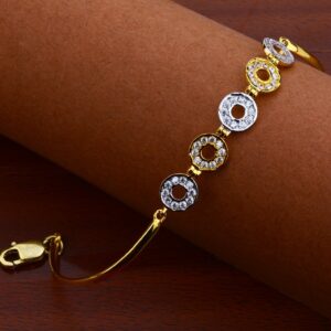 18ct Gold Cz Hallmark kada LKB104