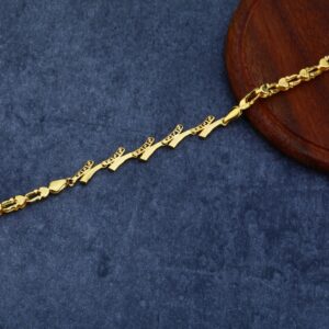916 Gold Hallmark Plain Bracelet LPBR04