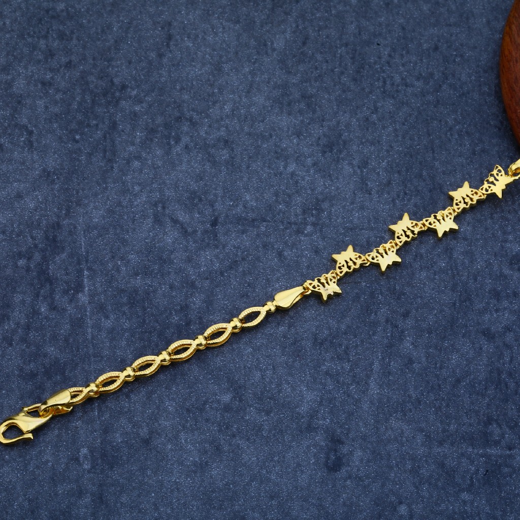 916 Gold Designer Womens Bracelet LPBR07