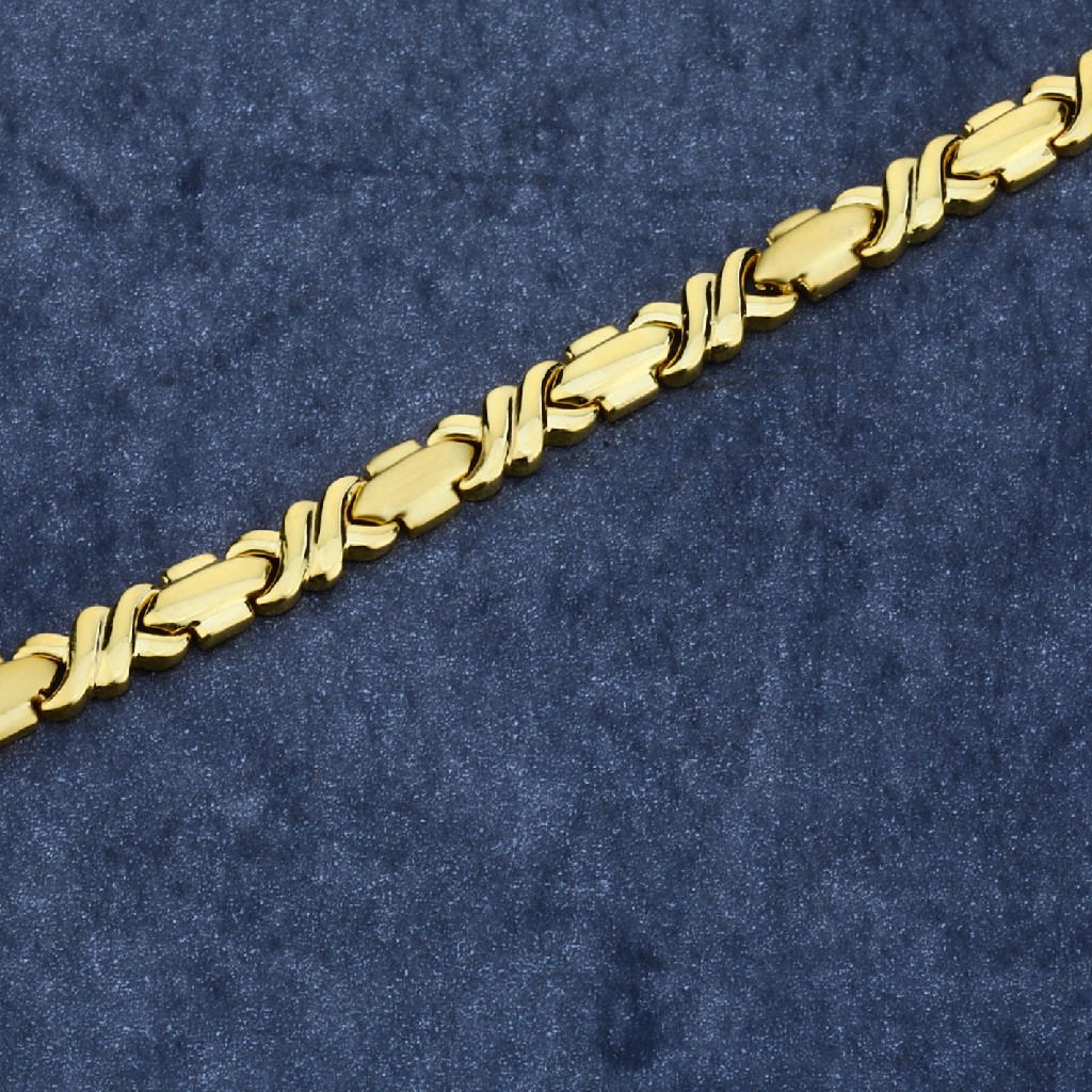 916 Gold Designer Hallmark Bracelet LPBR12 - Image 2