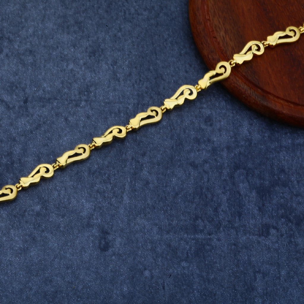 916 Gold Exclusive Plain Bracelet LPBR17