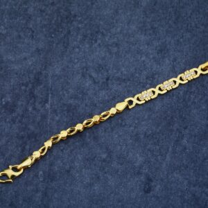 916 Gold Stylish Ladies Bracelet LPBR23