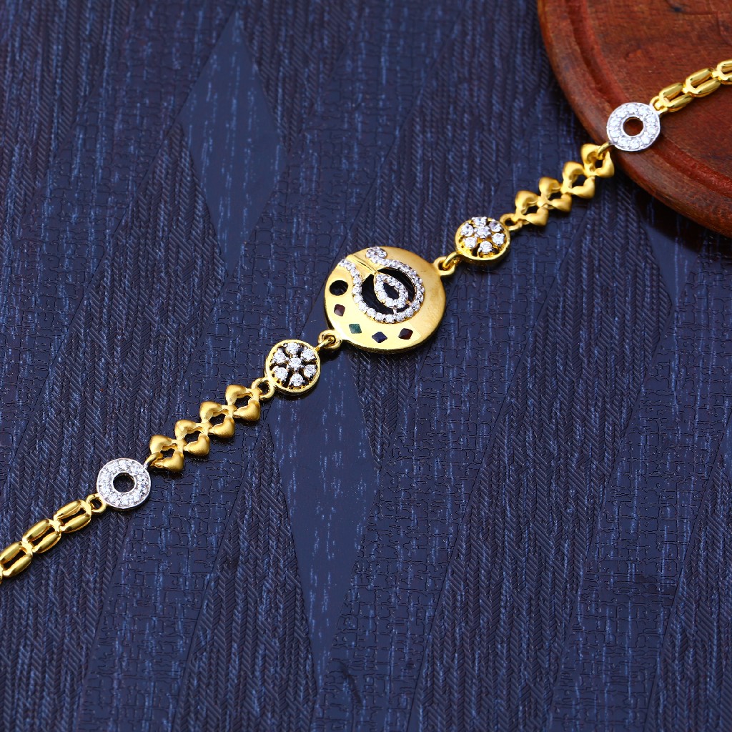 916 Gold Cz Diamond Bracelet LB214