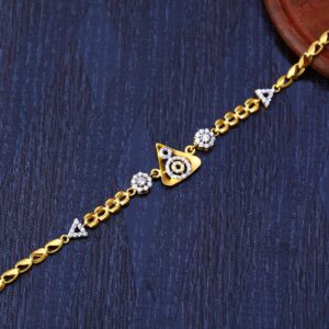 916 Gold Cz Fancy Bracelet LB215