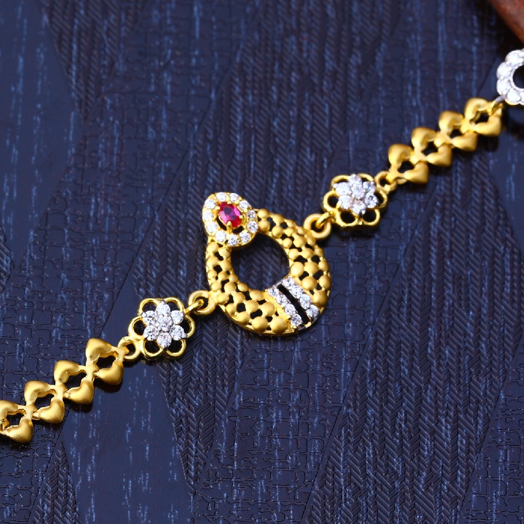 916 Gold Classic Women Bracelet LB237 - Image 2