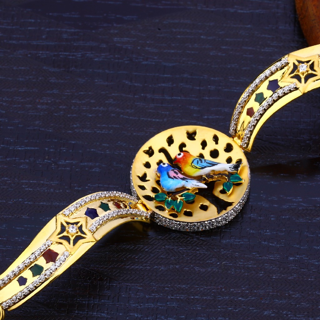 916 Gold Bird Design Bracelet LB246 - Image 2