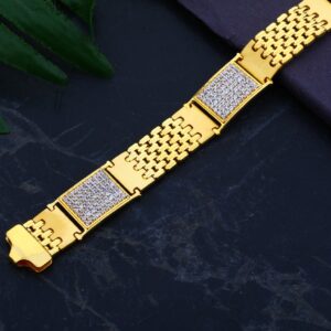 916 Gold Designer Mens Exclusive Bracelet  MCB79