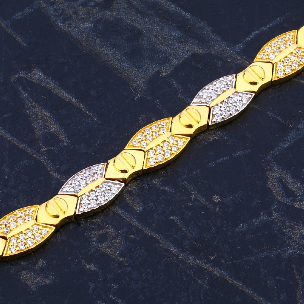 916 Gold Exclusive Mens Casting Bracelet MCB81 - Image 3