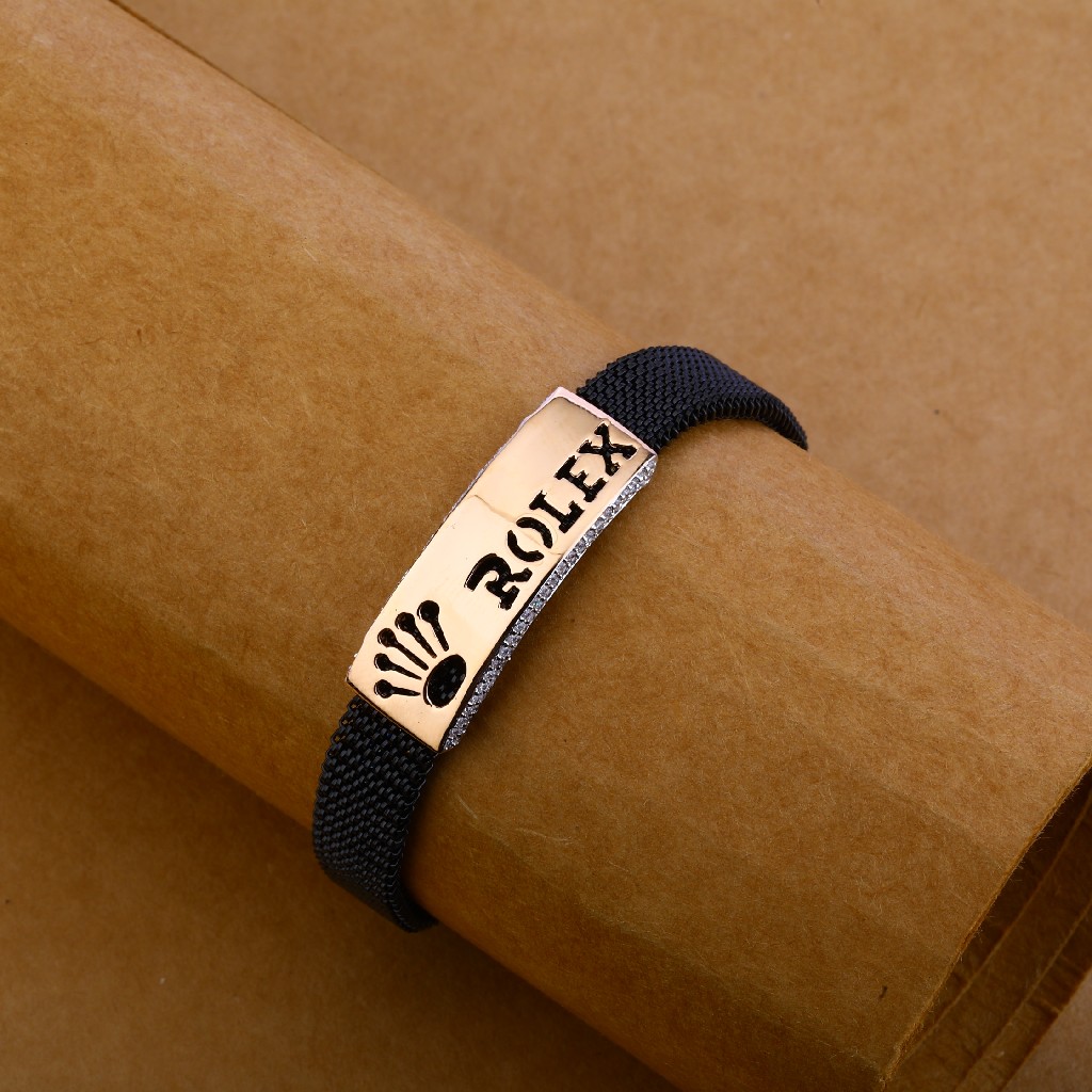 18kt Rose Gold Mens Hallmark Bracelet MLB132