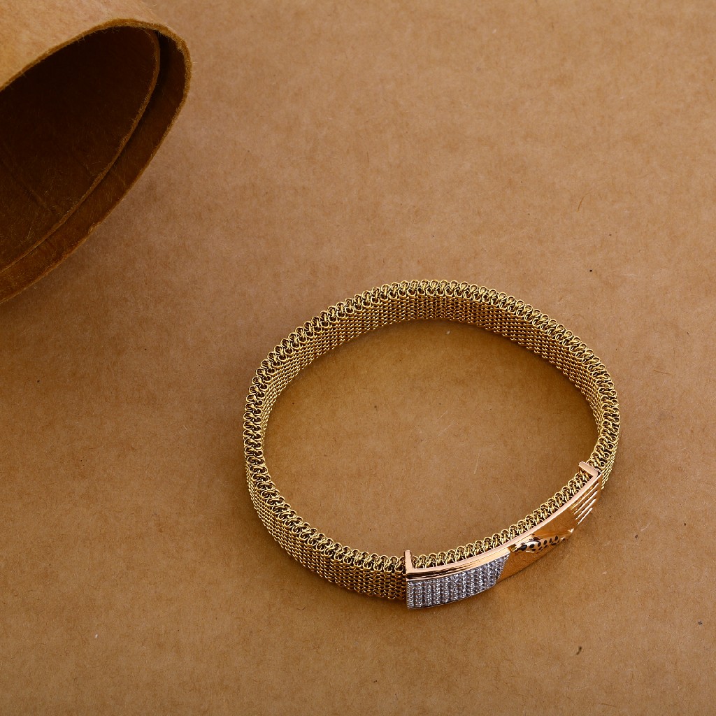 750 Rose Gold yellow Chain Bracelet MLB138 - Image 3