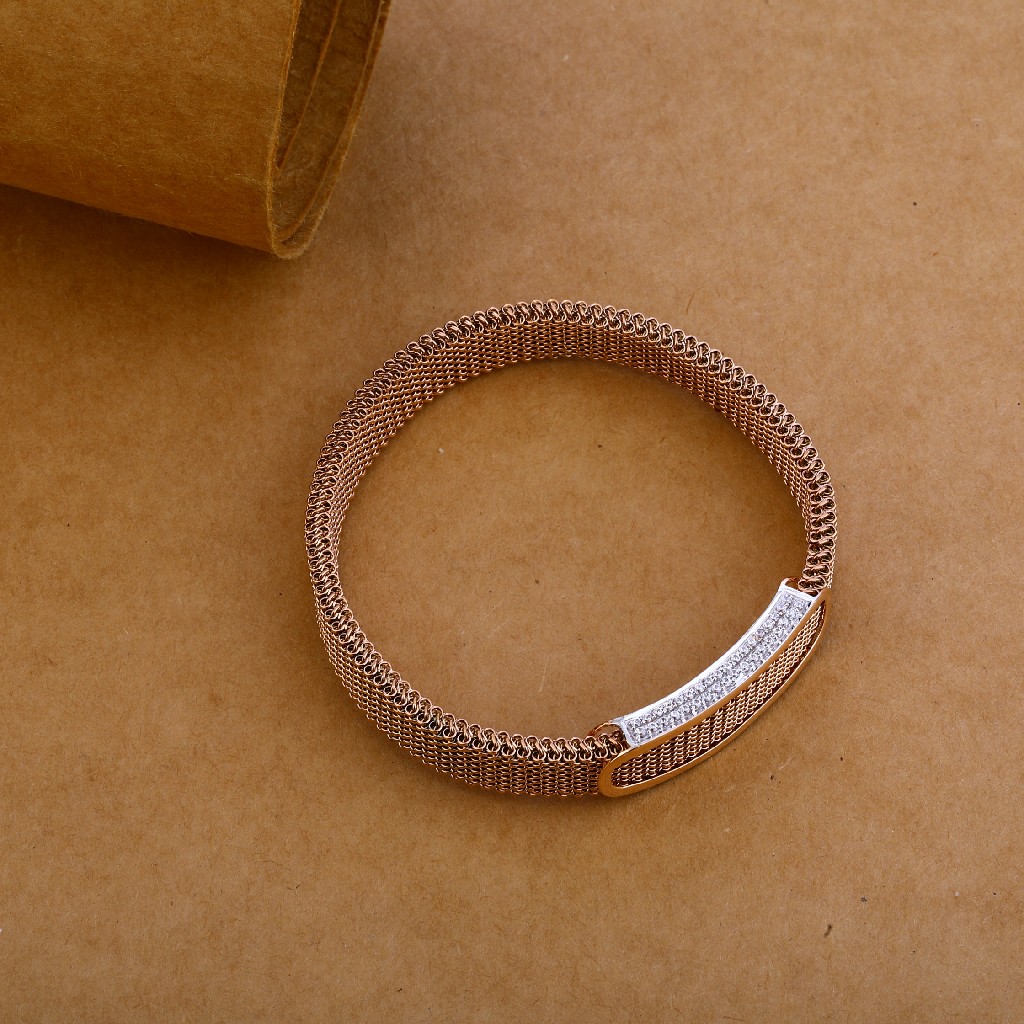 18kt Stylish Rose Gold Bracelet MLB139 - Image 2