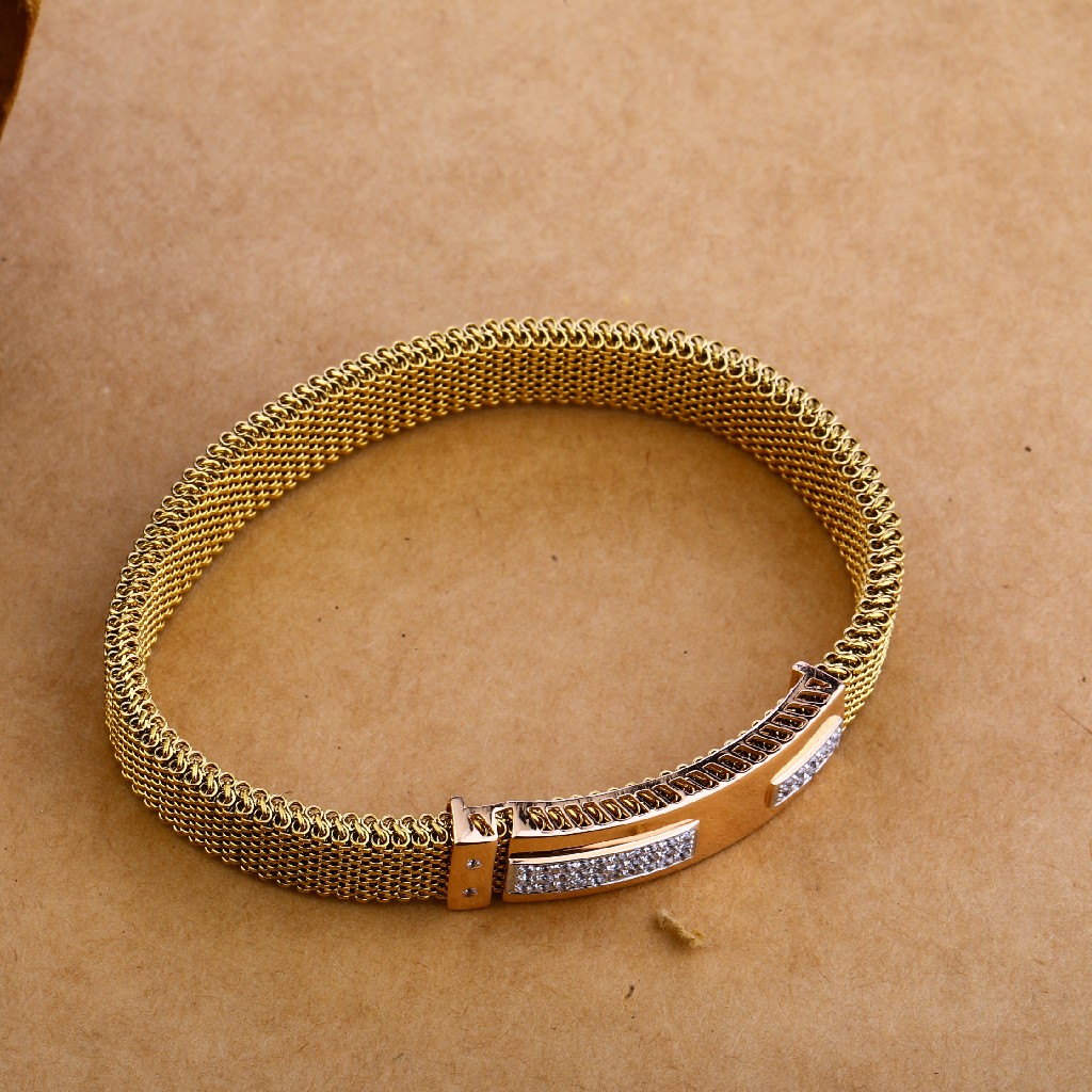 750 Rose Gold Designer Hallmark Bracelet MLB102 - Image 3