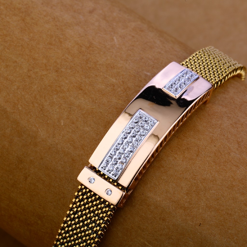 750 Rose Gold Designer Hallmark Bracelet MLB102 - Image 2