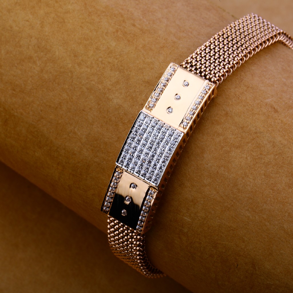 750 Rose Gold Fancy Bracelet MLB121 - Image 2