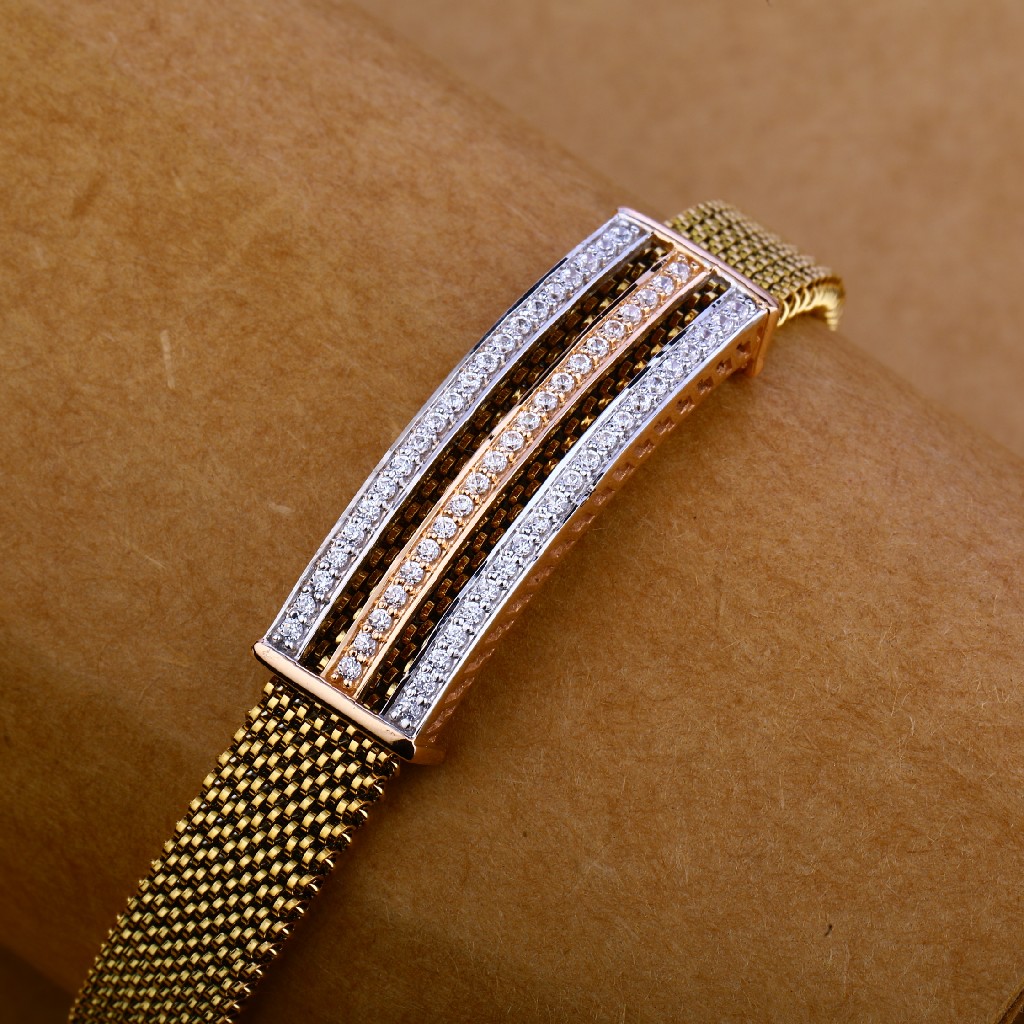 750 Rose Gold Cz Bracelet MLB125 - Image 3