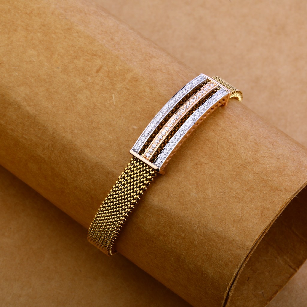 750 Rose Gold Cz Bracelet MLB125 - Image 2