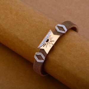 750 Rose Gold Fancy Designer Bracelet MLB101