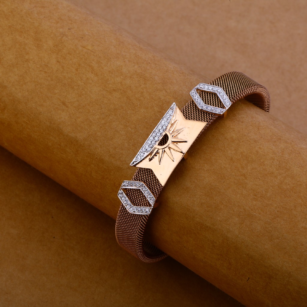 750 Rose Gold Fancy Designer Bracelet MLB101