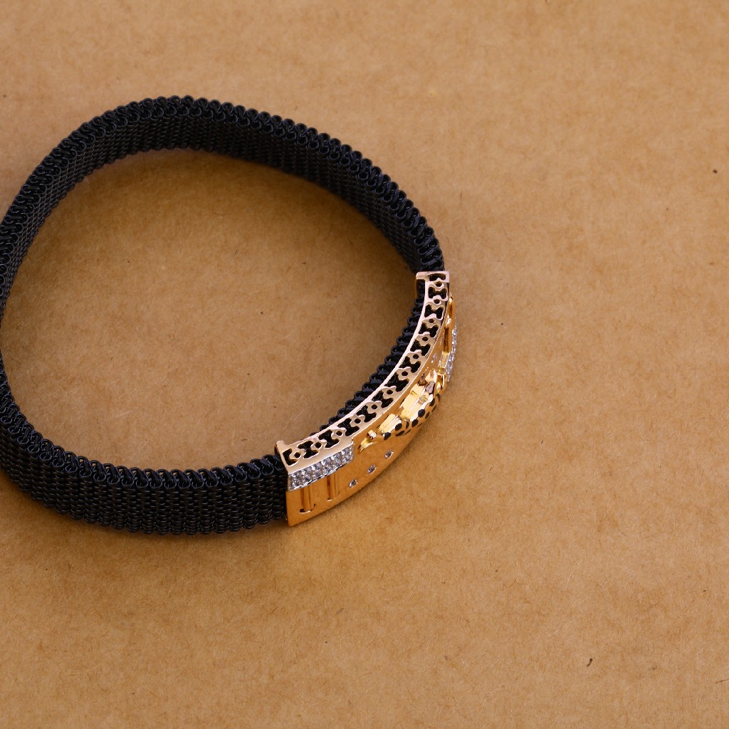 750 Black Chain Rose Gold Bracelet MLB111 - Image 3