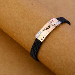 750 Black Chain Rose Gold Bracelet MLB111