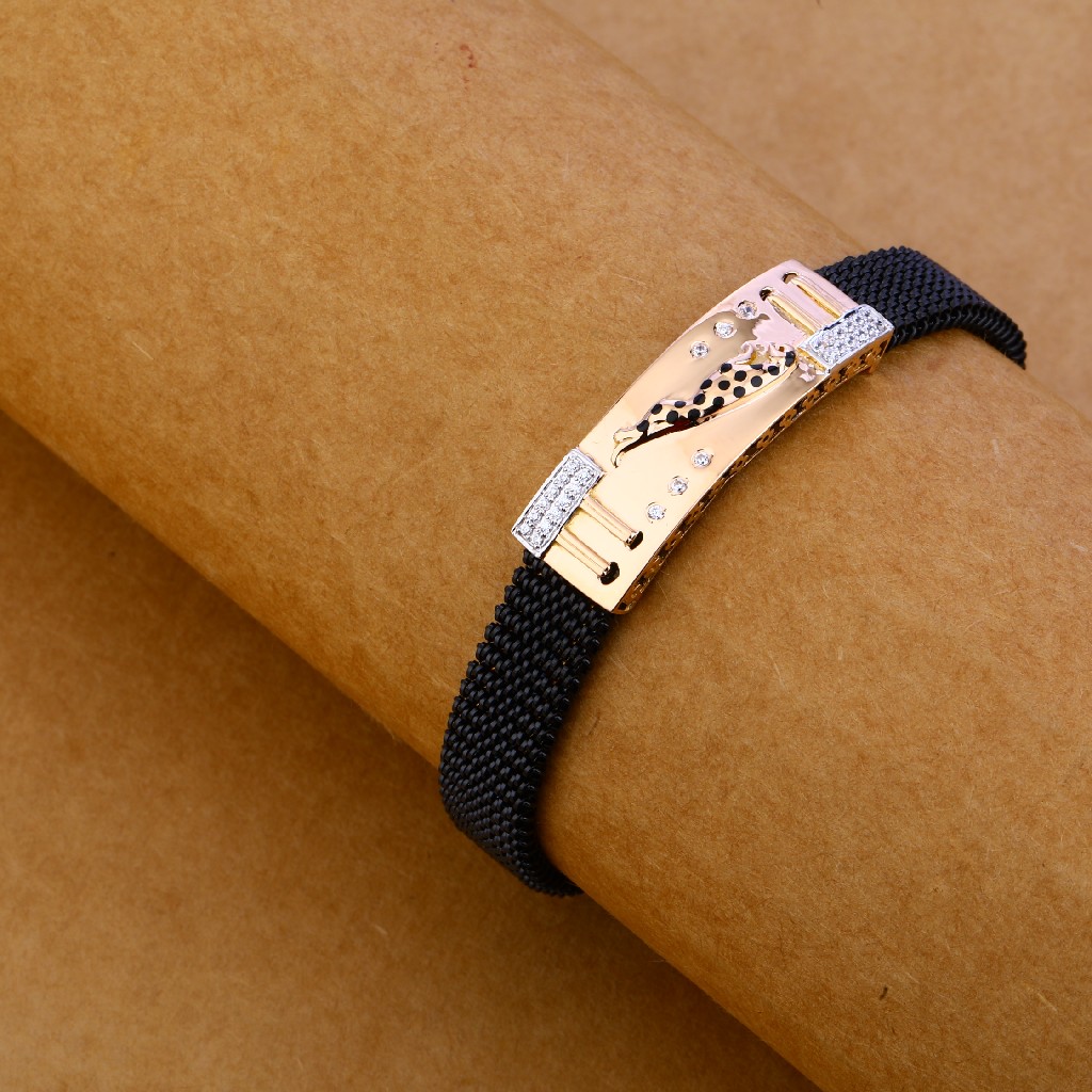 750 Black Chain Rose Gold Bracelet MLB111