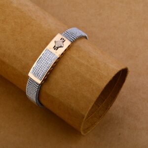 18kt Rose Gold Classic Bracelet For men MLB144