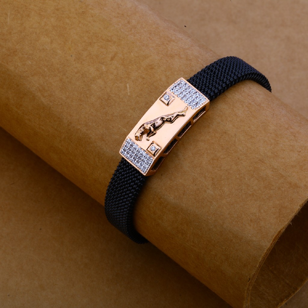 18kt Rose Gold Jaguar Design Bracelet MLB188