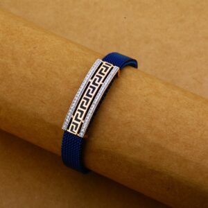 18kt gold exclusive leather bracelet mlb191